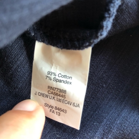 J. Crew Ponte Navy Peplum Sleeveless Top Small - Picture 4 of 4